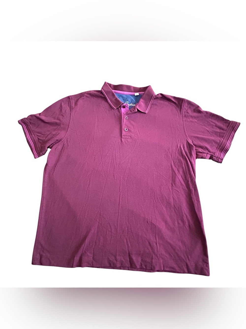 Robert Graham Men's Magenta Short-Sleeve Polo